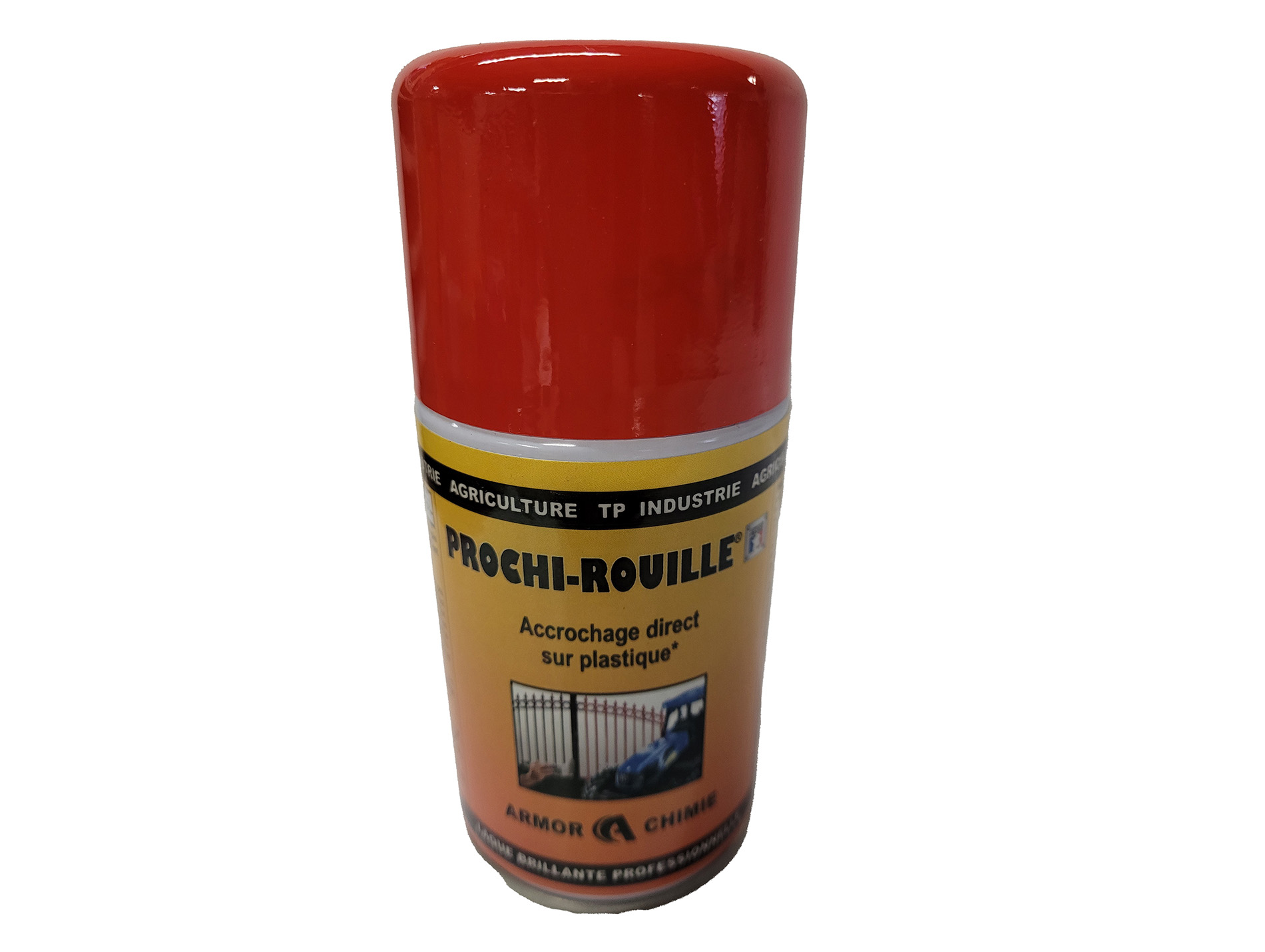 Peinture antirouille aérosol PROCHIROUILLE Rouge 3020 250ml